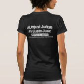 #UNJUSTJUDGE T-SHIRT (Achterkant)