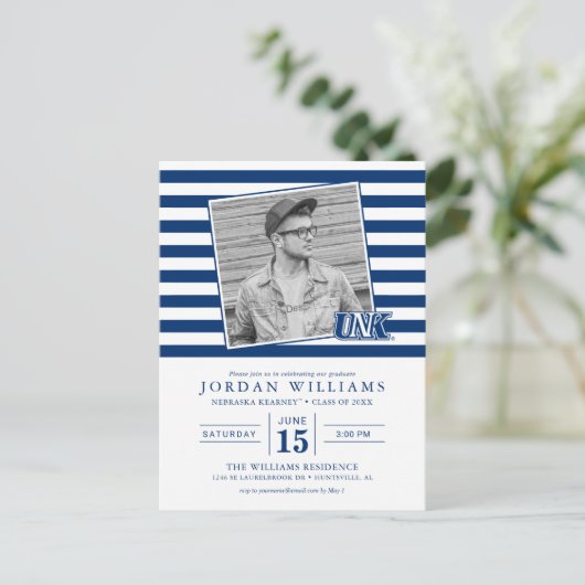 UNK Lopers Afgestudeerden Aankondigingskaart (Staand voorkant)