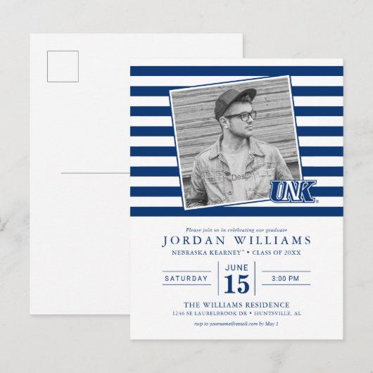 UNK Lopers Afstuderen Aankondigingskaart (Voorkant / Achterkant)