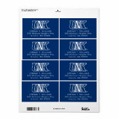 UNK Lopers Afstuderen Etiket (Full Sheet)