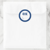 UNK Lopers Afstuderen Ronde Sticker (Tas)