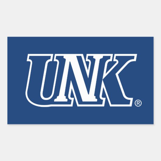 UNK | Universiteit van Nebraska te Kearney Rechthoekige Sticker (Voorkant)