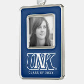 UNK | Universiteit van Nebraska te Kearney Verzilverd Omlijst Ornament (Links)