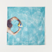 Unknown person playing beach volleyball wandkleed (Voorkant (horizontaal))