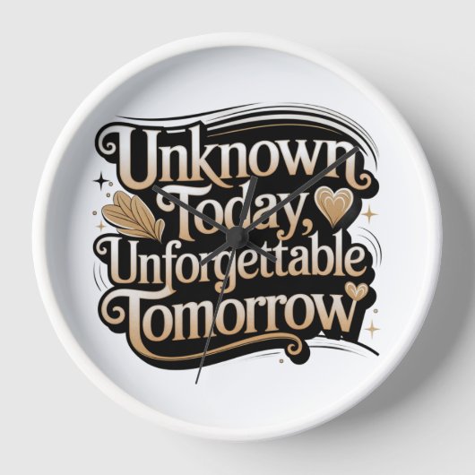Unknown Today, Unforgettable Tomorrow (Voorkant)