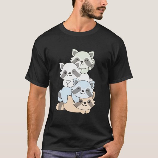 Unlabeld Flag Pride Month Lgbtq Unlabeld Raccoon T-shirt (Voorkant)