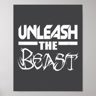 Unleahe C380 Workout Gym Fitness Motivatie Poster