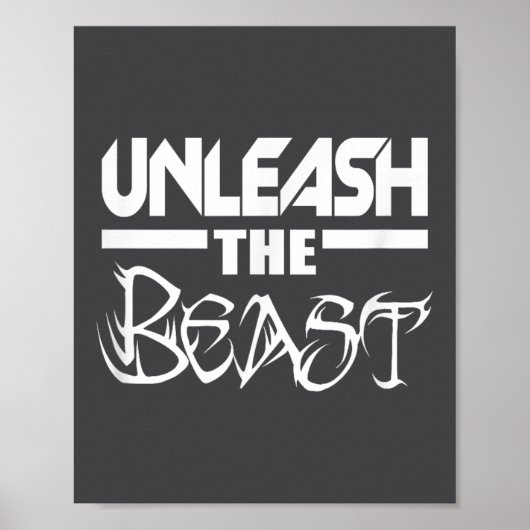 Unleahe C380 Workout Gym Fitness Motivation  Poster (Voorkant)