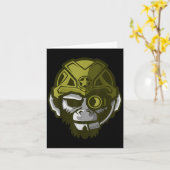 Unleahe Gorilla Body Building Motivation Gym Gift  Kaart (Gele Bloem)