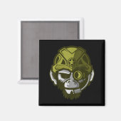 Unleahe Gorilla Body Building Motivation Gym Gift  Magneet (Voorkant / Achterkant)