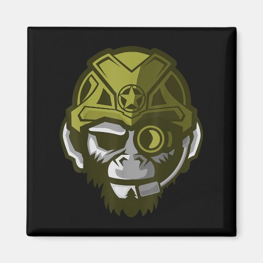 Unleahe Gorilla Body Building Motivation Gym Gift  Magneet (Voorkant)