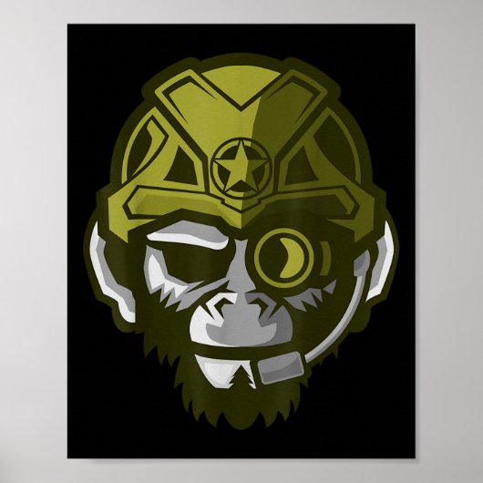 Unleahe Gorilla Body Building Motivation Gym Gift  Poster (Voorkant)