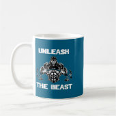 Unleahe Gorilla Bodybuilding Motivational Gift  Koffiemok (Links)