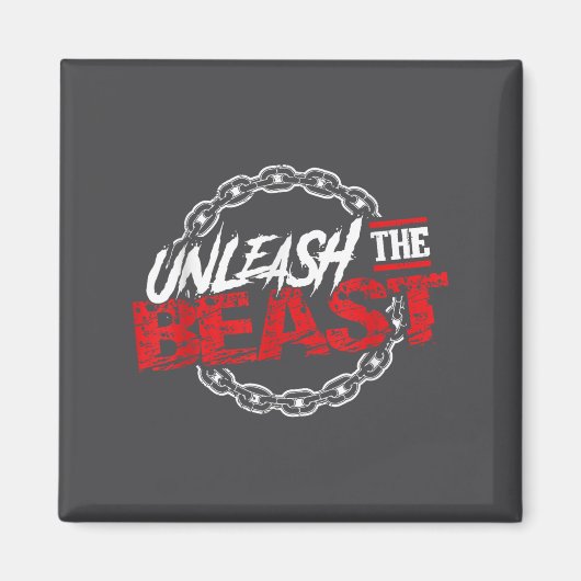 Unleahe _ Gym Mode Fitness Motivation Wer  Magneet (Voorkant)