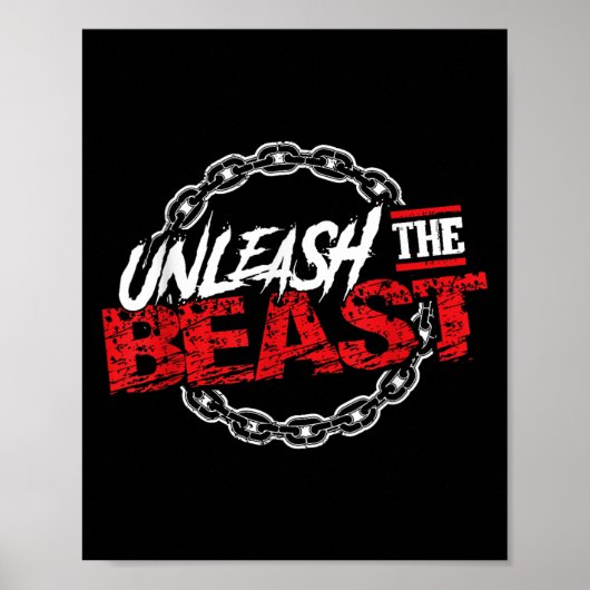 Unleahe _ Gym Mode Fitness Motivation Wer  Poster (Voorkant)