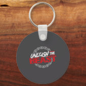 Unleahe _ Gym Mode Fitness Motivation Wer Sleutelhanger (Voorkant)