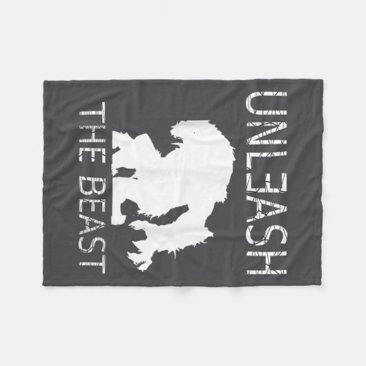 Unleahe Workout Motivation Gym Graphic  Fleece Deken (Voorkant (Horizontaal))