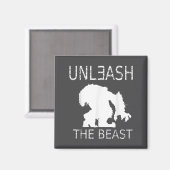 Unleahe Workout Motivation Gym Graphic  Magneet (Voorkant / Achterkant)