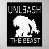 Unleahe Workout Motivation Gym Graphic  Poster (Voorkant)