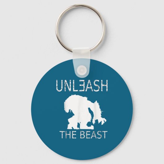 Unleahe Workout Motivation Gym Graphic Sleutelhanger (Voorkant)
