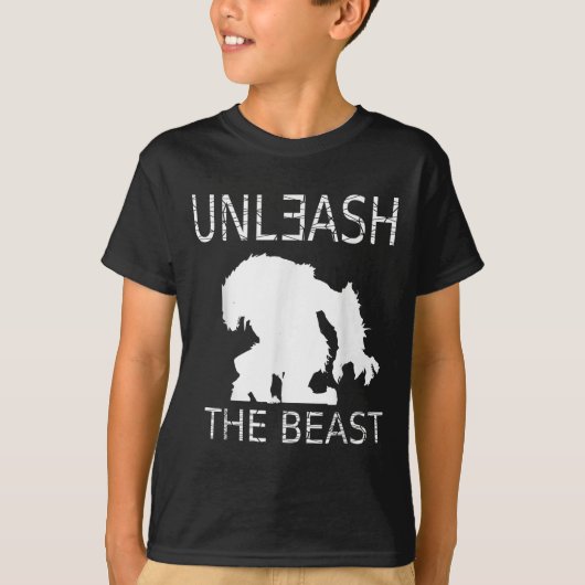 Unleahe Workout Motivation Gym Graphic T-shirt (Voorkant)