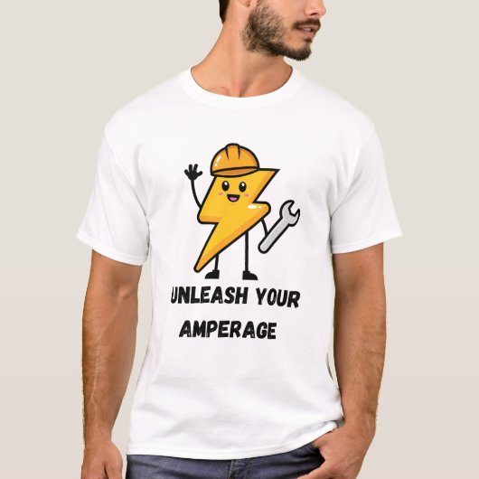 Unleash Amperage Cute Electrician Engineer Gift T-shirt (Voorkant)