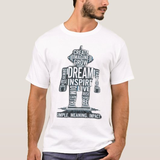 Unleash Potential – Motivational Word Art T-Shirt (Voorkant)