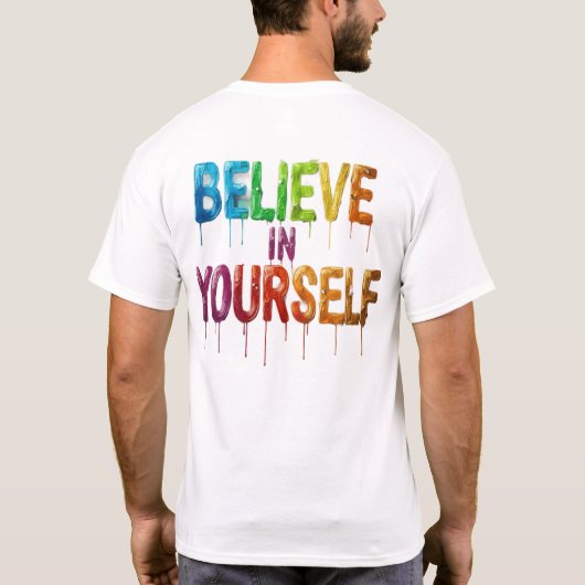 Unleash Potential – Motivational Word Art T-Shirt (Achterkant)