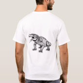Unleash the Beast: Ancient Komodo Dragon T-shirt (Achterkant)