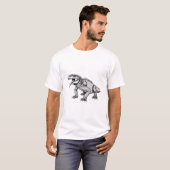 Unleash the Beast: Ancient Komodo Dragon T-shirt (Voorkant volledig)