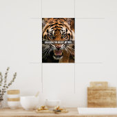 Unleash The Beast Within - Tiger Motivational Poster (Keuken)