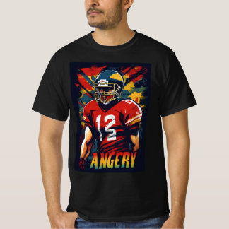 Unleash the Fury - Angry Runs Football T-shirt