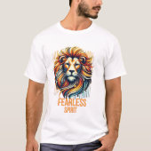 Unleash the Lion: onverschrokken geest T-shirt (Voorkant)