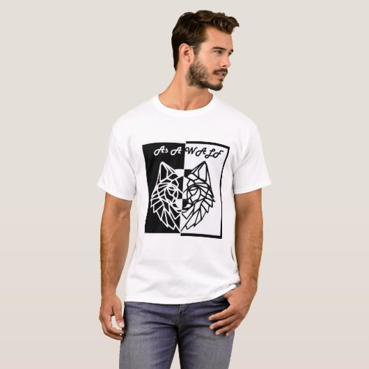 Unleash the Wild Within: Strong as Wolf T-shirt (Voorkant volledig)