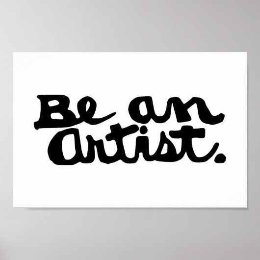 Unleash Your Inner Artist – Bold Calligraphy Print (Voorkant)