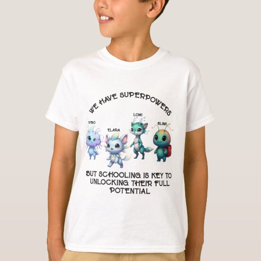 Unleash Your Inner Hero: Back to School T-shirt (Voorkant)