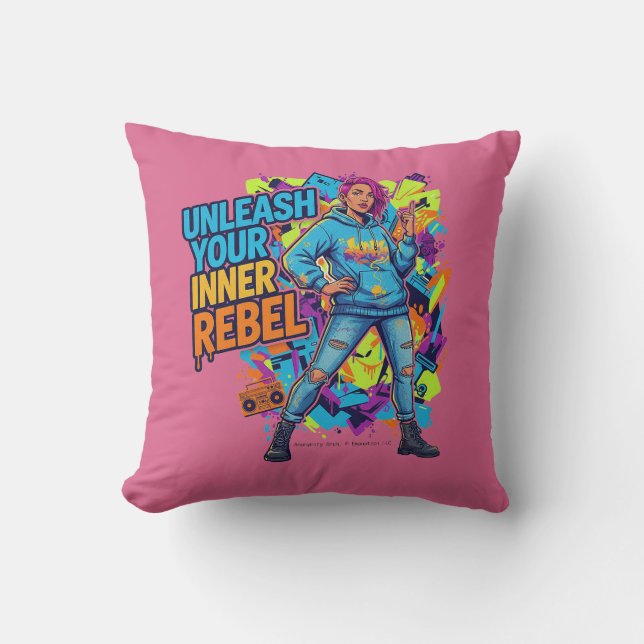 Unleash Your Inner Rebel -  Kussen (Voorkant)