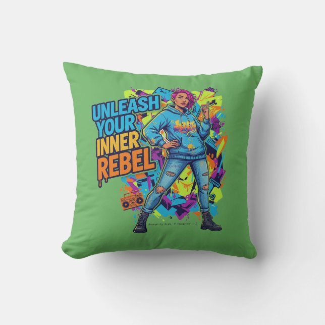 Unleash Your Inner Rebel -  Kussen (Voorkant)