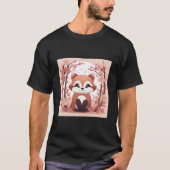 Unleash Your Ness With Our Red Panda And Cherry Bl T-shirt (Voorkant)
