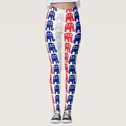 Unleash Your Patriotism: Stunning Leggings (Voorkant)