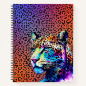 Unleash Your Wild Side – Leopard Print Notebook Notitieboek (Voorkant)
