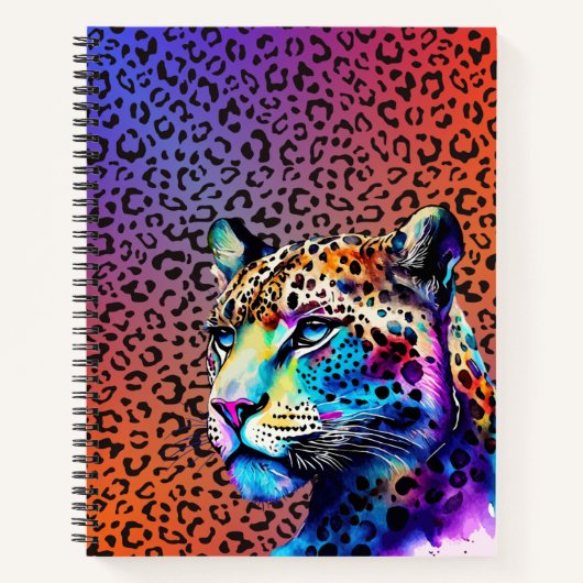 Unleash Your Wild Side – Leopard Print Notebook Notitieboek (Voorkant)