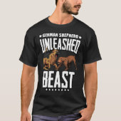 Unleashed German Shepherd Hunter Beast T-shirt (Voorkant)