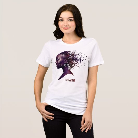 Unleashed_Power_Divine_Spirit. Tri-Blend Shirt (Voorkant volledig)