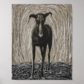 Unleashed Soul: Modern Expressionist Dog Art Poster (Voorkant)