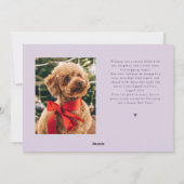 Unleashing Joy Purple Dog Multi Photo Feestdagenkaart (Achterkant)