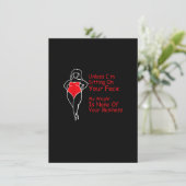 Unless I'm Sitting On Your Face My Weight Is None Kaart (Staand voorkant)