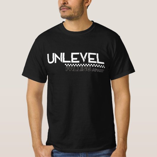 UNLEVEL "Falling Apart" Design #5 T-shirt (Voorkant)