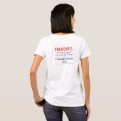 Unlikable Woman Pro-Elizabeth Warren 2020 Terug T-shirt (Achterkant volledig)