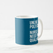 Unlike Liticians Nurses Need To Be Qualified Sarca Koffiemok (Voorkant rechts)